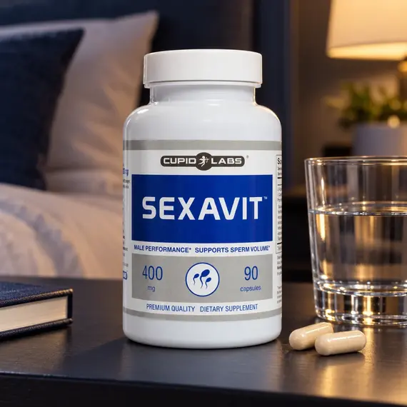 Sexavit 90 капсули в ежедневна мъжка рутина с вода