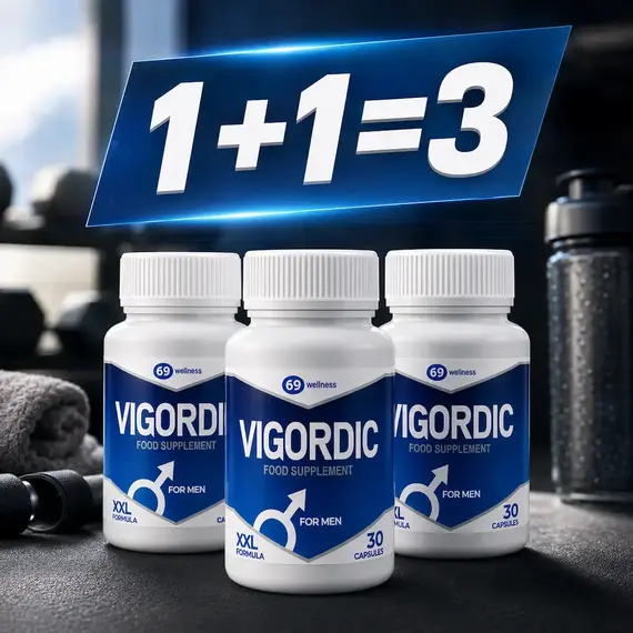1+1=3! Vigordic капсули за уголемяване на пениса - 3x30 капсули