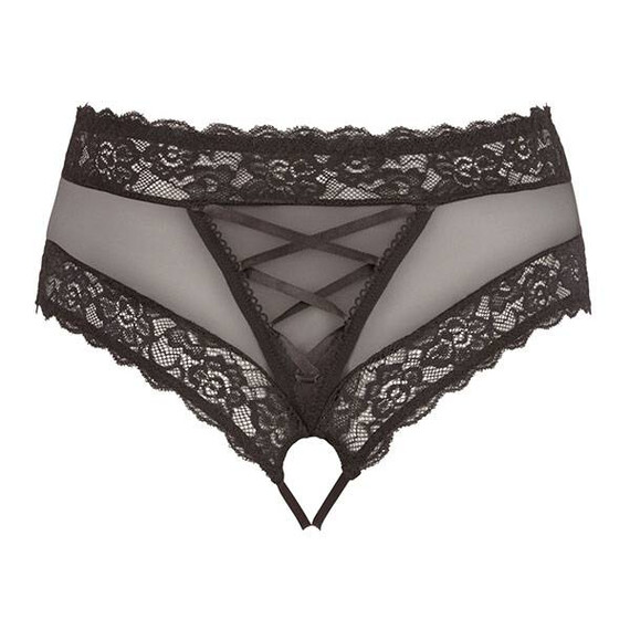 Боксерки с отворено дъно, маска за очи и шал за връзване Cottelli Collection  Прашки и бикини