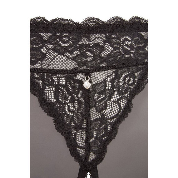 Боксерки с отворено дъно, маска за очи и шал за връзване Cottelli Collection  Прашки и бикини