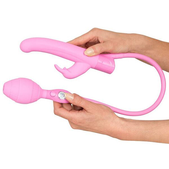 Надуваем вибратор Rosy Bunny Sweet Smile  Луксозни вибратори