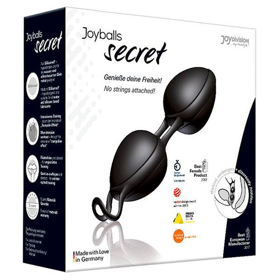 Вагинални топчета Joyballs secret in black  Вагинални Топчета Вагинални топчета Joyballs secret in black  Вагинални Топчета