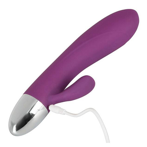 Загряващ се вибратор с клитор стимулатор  Луксозни вибратори