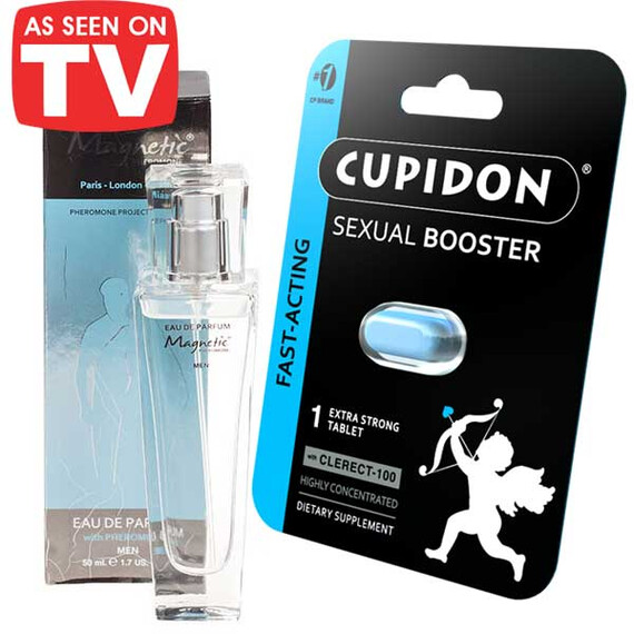 Cupidon Таблетки за мъже + "Magnetic Pheromone" мъжки парфюм с феромони  Парфюми с феромони