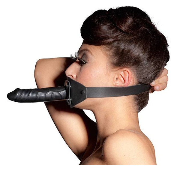 Кожен колан за глава с дилдо Zado  Аксесоари