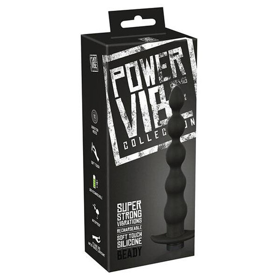 Вибрираща анална броеница Power Vibe Beady  Анални броеници Вибрираща анална броеница Power Vibe Beady  Анални броеници