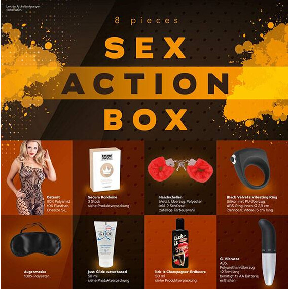 Еротичен комплект Sex Action Box  Подарък за Жена Еротичен комплект Sex Action Box  Подарък за Жена