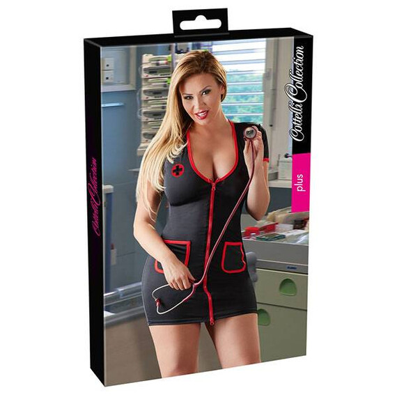 Рокля Медицинска сестра Plus Size  Секси костюми Рокля Медицинска сестра Plus Size  Секси костюми