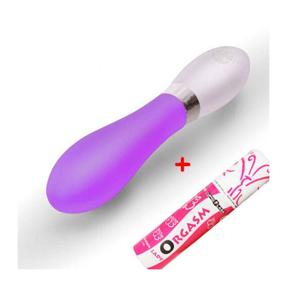 Луксозен вибратор Ding Dong Purple + Подарък възбуждащ гел  Луксозни вибратори