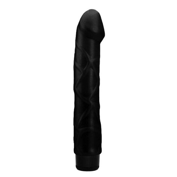 Голям вибратор Black Bad Boy + подарък лубрикант  Реалистични вибратори